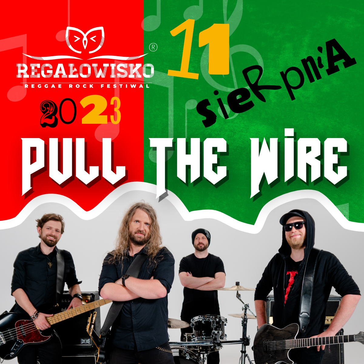 Grafika prezentująca zespół Pull The Wire